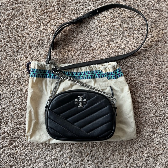 Tory Burch Handbags - Tory Burch Black Quilted Mini Crossbody Bag